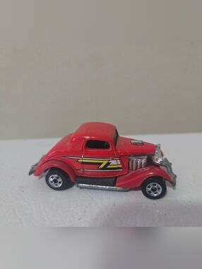 Hot Wheels Blackwall 1986 ZZ Top 3 Window ‘34 Ford Coupe Red Rock N Roll Car
